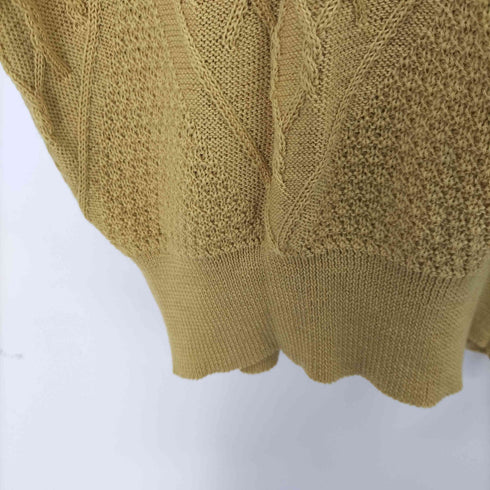 ダックス DAKS Vネック ウール100 ケーブルニット メンズ JPN:L