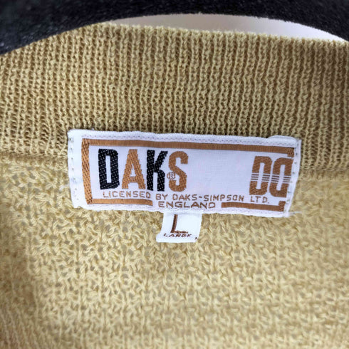 ダックス DAKS Vネック ウール100 ケーブルニット メンズ JPN:L