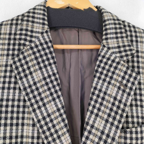 チャップスラルフローレン CHAPS RALPH LAUREN 2B チェック柄 ウールテーラードジャケット メンズ
