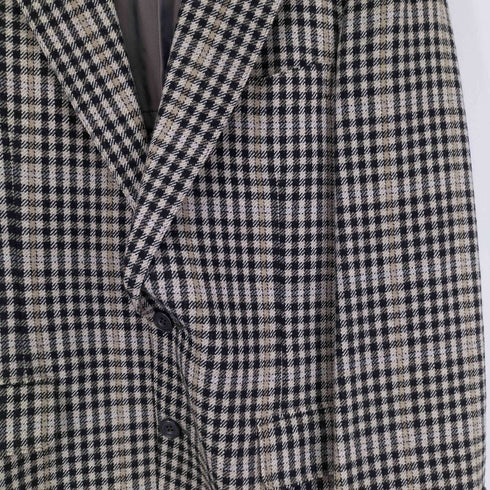 チャップスラルフローレン CHAPS RALPH LAUREN 2B チェック柄 ウールテーラードジャケット メンズ
