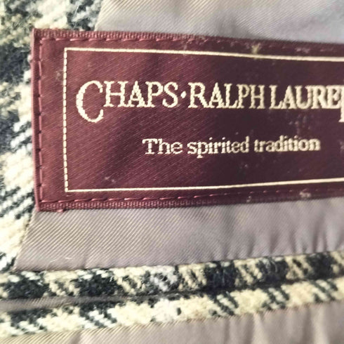 チャップスラルフローレン CHAPS RALPH LAUREN 2B チェック柄 ウールテーラードジャケット メンズ