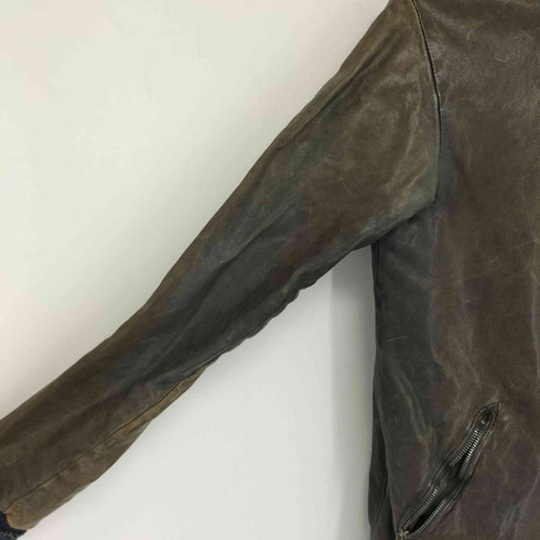 ジョルジオブラット Giorgio Brato イタリア製 ラムレザーシングルジャケット メンズ 44