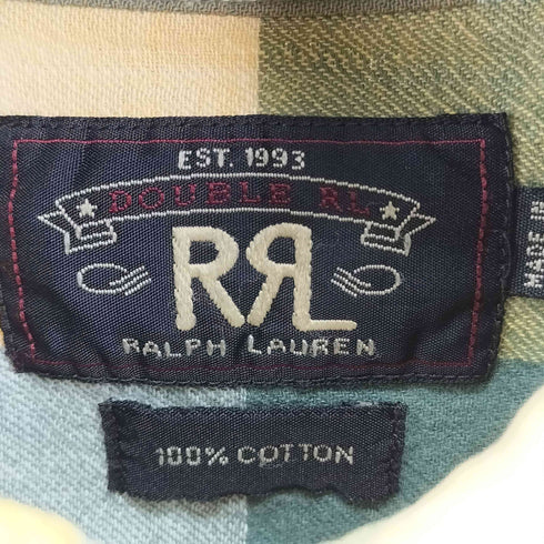 ダブルアールエルラルフローレン RRL RALPH LAUREN チェック柄 L/S シャツ メンズ XXS