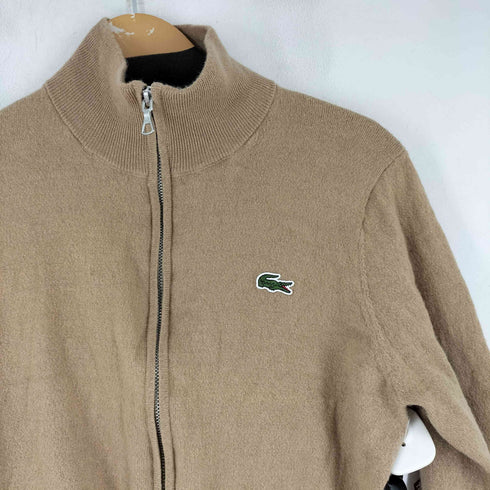 ラコステ LACOSTE ロゴ刺繍 ナンバリング ジップアップセーター メンズ M