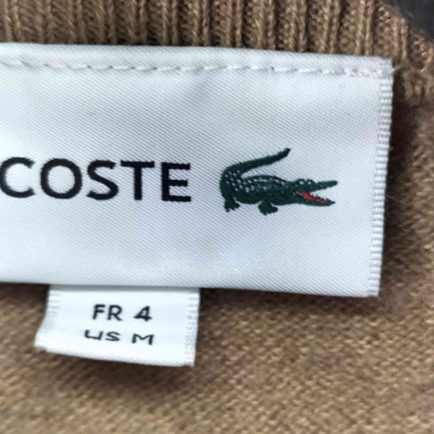 ラコステ LACOSTE ロゴ刺繍 ナンバリング ジップアップセーター メンズ M