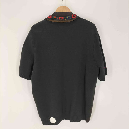 Malbon Golf 24SS MALBON LAURENT JACQUARD PLACKET POLO メンズ import:L