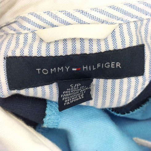 トミーヒルフィガー TOMMY HILFIGER 月桂樹ロゴ刺繍 ボーダー S/S ポロシャツ メンズ JPN:S