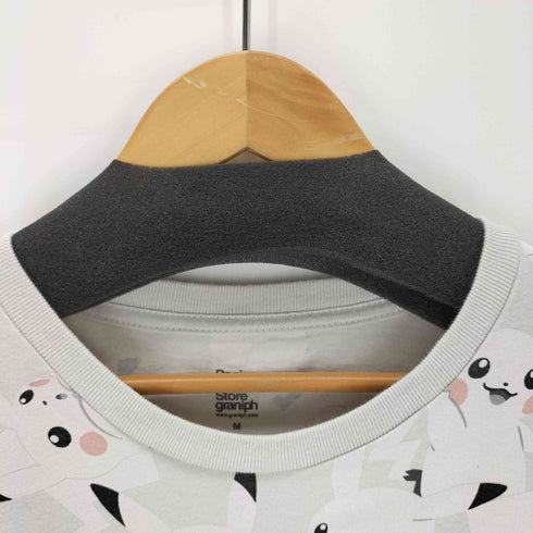 デザインティーシャツストアグラニフ Design Tshirts Store graniph キャラクター総柄 クルーネックTシャツ メンズ JPN:M