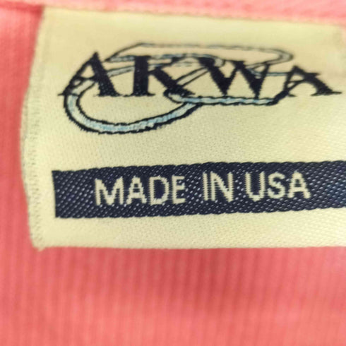 AKWA USA製 企業ロゴ刺繍 クルーネックスウェット メンズ import:M