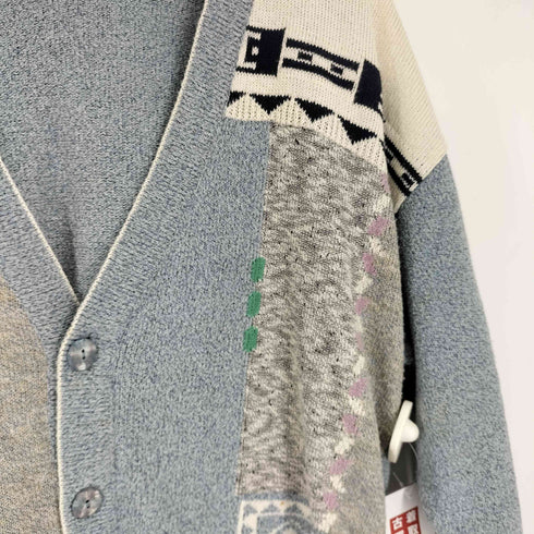 SOUTH COAST 総柄ニットカーディガン メンズ