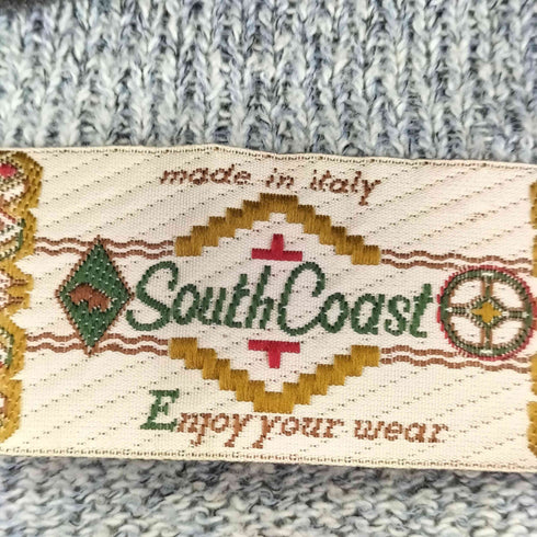 SOUTH COAST 総柄ニットカーディガン メンズ