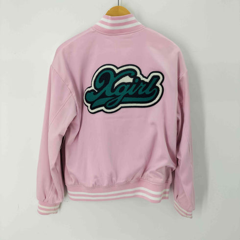 エックスガール X-girl SATIN VARSITY JACKET レディース JPN:2