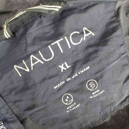 ノーティカ NAUTICA ワンポイント 刺繍 ロゴ プリント ナイロン アノラック ジャケット メンズ import:XL