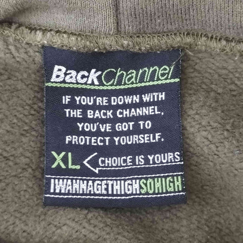 バックチャンネル Back Channel CLASSES BEGIN AT 13 O'CLOCK プリントパーカー メンズ JPN:XL