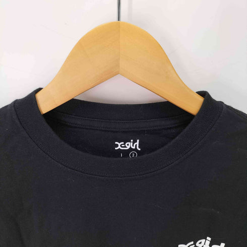 エックスガール X-girl EXPANDED MILLS LOGO L/S REGULAR TEE レディース JPN:2