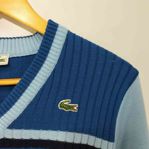 シュミーズラコステ CHEMISE LACOSTE 文字ワニ Vネックニットセーター レディース 42