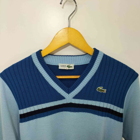 シュミーズラコステ CHEMISE LACOSTE 文字ワニ Vネックニットセーター レディース 42