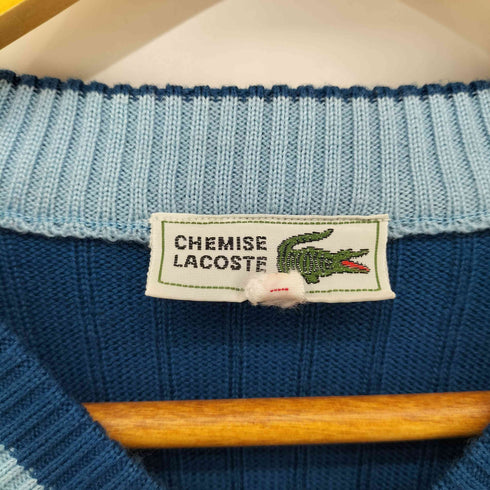 シュミーズラコステ CHEMISE LACOSTE 文字ワニ Vネックニットセーター レディース 42