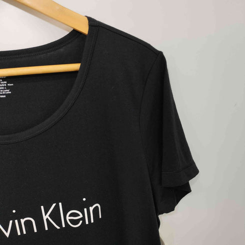 カルバンクライン CALVIN KLEIN フロントロゴ スリーピングウェア ワンピース レディース L
