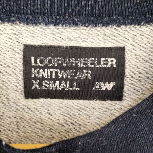 ループウィラー LOOPWHEELER ボーダー クルーネックスウェット メンズ JPN:XS