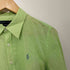 ポロラルフローレン POLO RALPH LAUREN SLIM FIT ポニー刺繍 インディゴ ポロシャツ レディース import:M