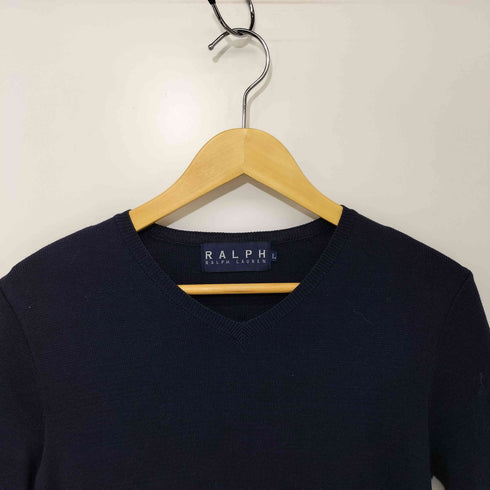ラルフローレン RALPH LAUREN 半袖ニットワンピース レディース import:L