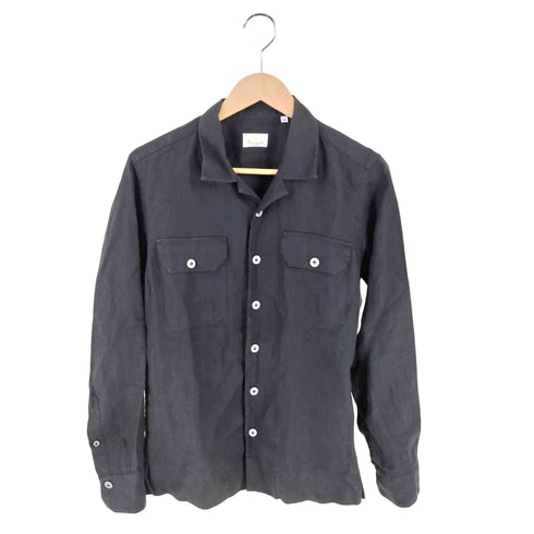 ジャンネット giannetto リネンオープンカラーシャツ メンズ import:XS