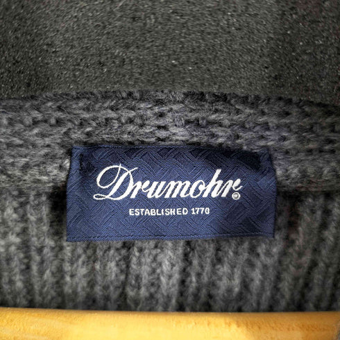ドルモア Drumohr ウール ショールカラー カーディガン メンズ 46
