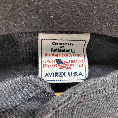 アヴィレックス AVIREX ヘンリーネック カットソー メンズ import:S