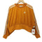 アディダス adidas ADICOLOR CLASSIC SCORED VELOR OVERSIZED SWEATSHIRT FOCUS ORANGE レディース import:S