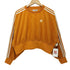 アディダス adidas ADICOLOR CLASSIC SCORED VELOR OVERSIZED SWEATSHIRT FOCUS ORANGE レディース import:S