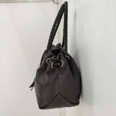 フルラ FURLA CARMEN カルメン レザー フリンジ 巾着 トート バッグ レディース
