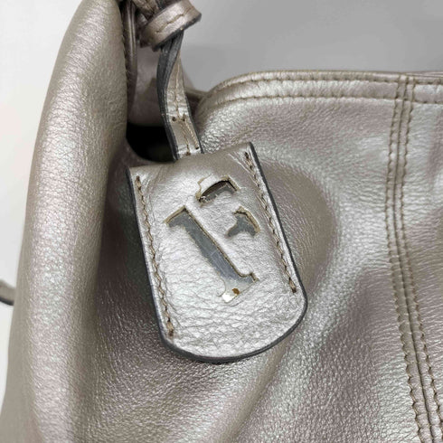 フルラ FURLA シルバー レザー ハンド バッグ レディース