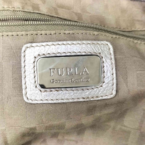 フルラ FURLA シルバー レザー ハンド バッグ レディース