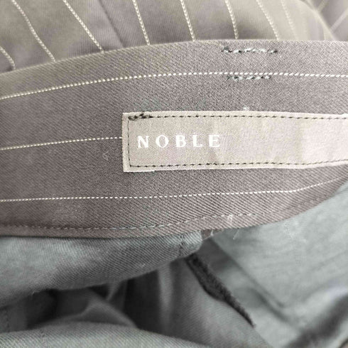 ノーブル Noble 24AW ストライプ ツイル ストレッチ スラックス パンツ レディース JPN:36