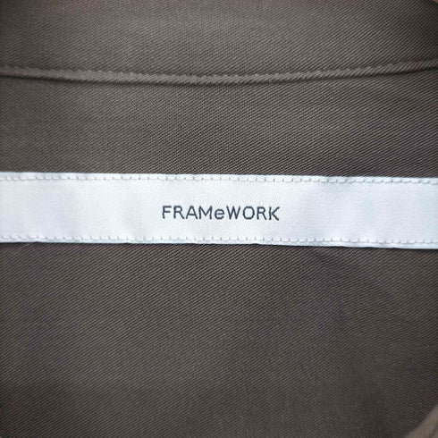 フレームワーク FRAMeWORK 25SS キュプラ スパン ツイル レギュラー シャツ レディース