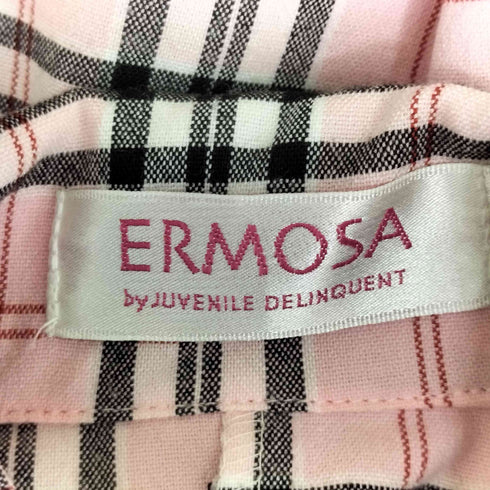 ERMOSA チェックミニワンピース レディース