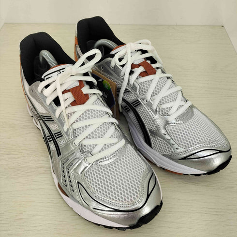 アシックス ASICS GEL-KAYANO 14 WHITE/PIQUANT ORANGE メンズ JPN:27.5