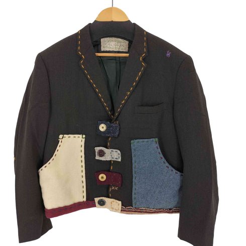 CRISPINA FFRENCH USA製 ハンドメイドパッチワークジャケット メンズ S