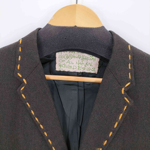 CRISPINA FFRENCH USA製 ハンドメイドパッチワークジャケット メンズ S