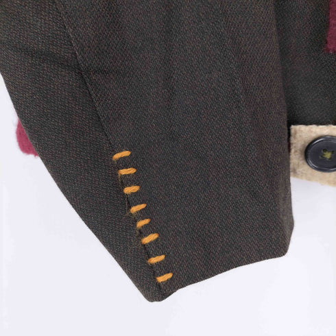 CRISPINA FFRENCH USA製 ハンドメイドパッチワークジャケット メンズ S