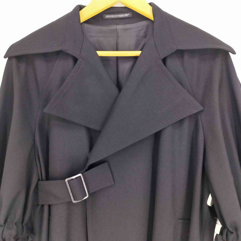 ヨウジヤマモト Yohji Yamamoto 24AW COLLECTIONS WOOL GABARDINE BASIC Q/S LONG COAT レディース JPN:2