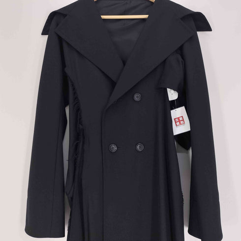 ヨウジヤマモト Yohji Yamamoto 23AW COLLECTIONS GABARDINE 4BUTTONS SLIM COAT ギャバジン 4ボタン スリムコート レディース JPN:2