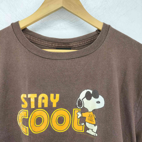 ピーナッツ PEANUTS change label stay cool クルーネックTシャツ メンズ