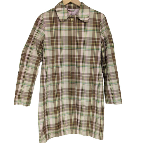 ギャップ Gap 00S チェックステンカラーコート レディース import:XS