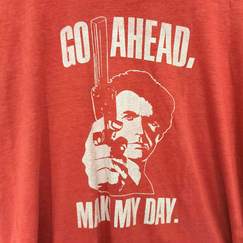 go ahead make my day ムービー Tシャツ メンズ import:L