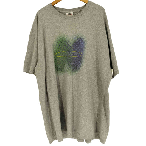 ナイキ NIKE 90-00S 白タグ USA製 スウッシュ ロゴ グラフィック プリント S/S Tシャツ メンズ import:XXL XXL