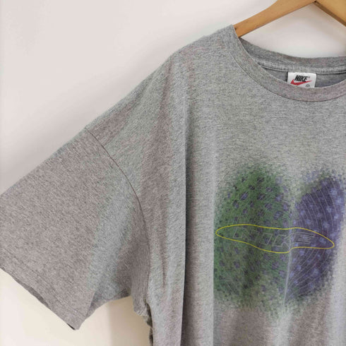 ナイキ NIKE 90-00S 白タグ USA製 スウッシュ ロゴ グラフィック プリント S/S Tシャツ メンズ import:XXL XXL