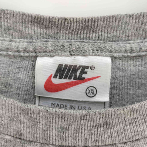 ナイキ NIKE 90-00S 白タグ USA製 スウッシュ ロゴ グラフィック プリント S/S Tシャツ メンズ import:XXL XXL