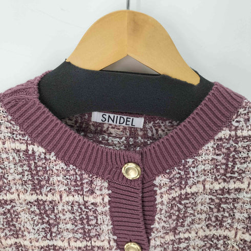 スナイデル snidel ツイード ニット カーディガン レディース ONE SIZE
